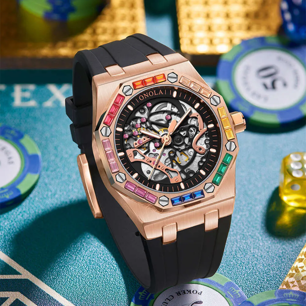 Silicone waterproof watch hot sale