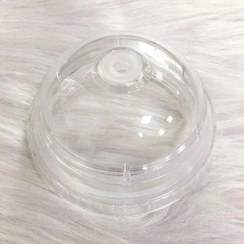 Tobe à lait de 20 oz avec des couvercles de dôme à double paroi en plastique tasses de boissons avec une bouteille d'eau transparente transparente réutilisable tasse de fruits transparent