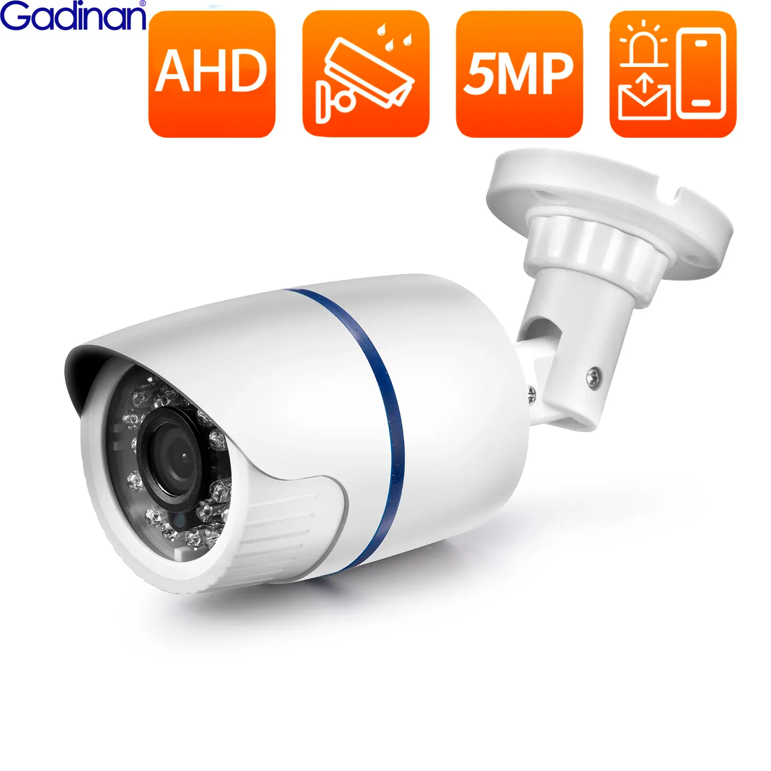 Камеры HD Водонепроницаемый AHD камеры камеры. Инфракрасное инфракрасное ночное видение CCTV 720p 1080p 5MP ТВ -камера для наружной улицы в помещении и т. Д.