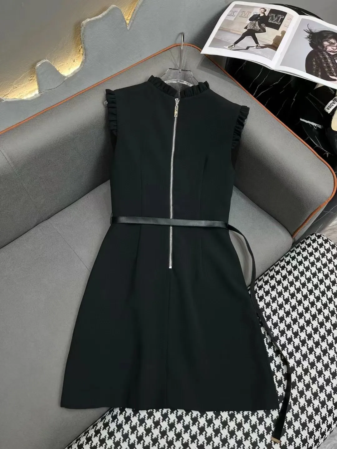 【新品タグ付き】L'Or Jacquard Black Dress Sサイズ 新品タグ付き】L´Or Jacquard Black Dress Sサイズ