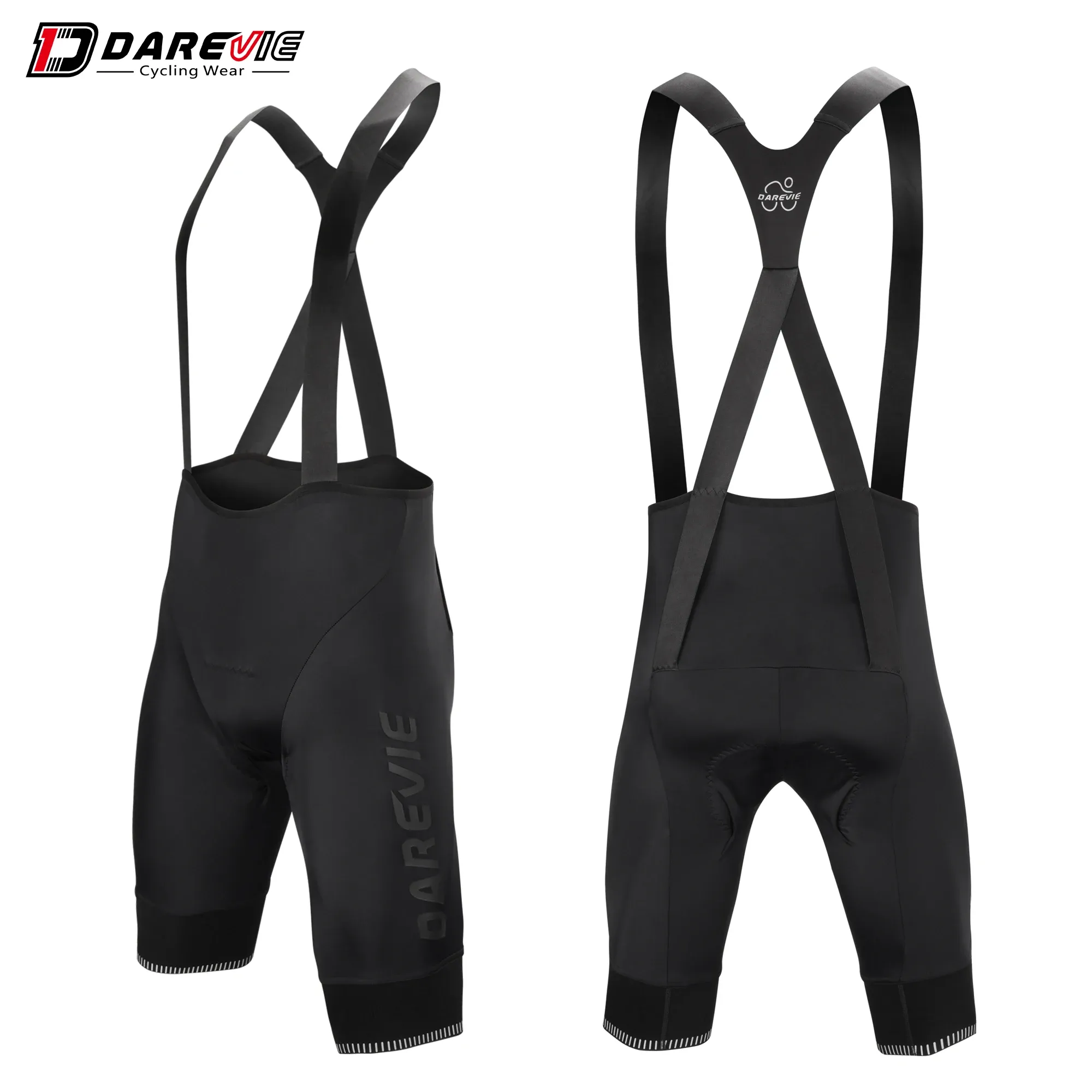 Klädningar darevie cykling haklapp shorts män justerbar pad mäns cykel bretelle korea fråga lycra män cykel shorts 7.5 cm ben gripare pro 6h