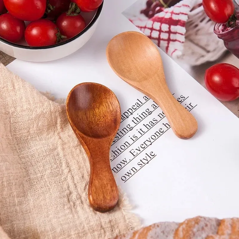 petit mini condiment en bois scoop stabiet café tea sucre sucre saliers cuillères à la maison outils de cuisine gadgets de cuisine