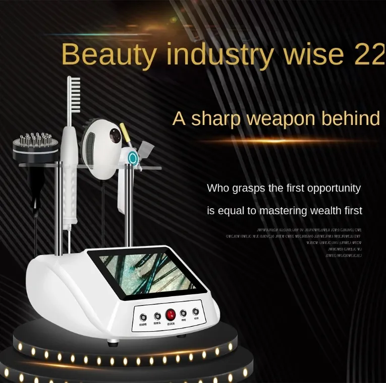 Lasermachine 5 in 1 Detectie Haartherapie Haren Groei Anti -verlies Beauty Machine voor kliniek Detectieborstel Kombeer Multifunctionele lichttherap