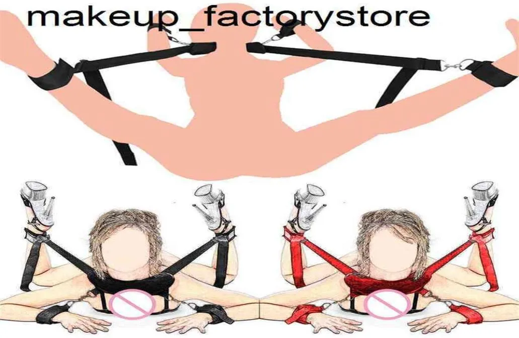 Massage Adjustable Adult Sex Toys For Woman Couples Restraints Collar Handcuffs Ankle Cuffs Slave Erotic Bdsm Bondage Set Fetish8935775