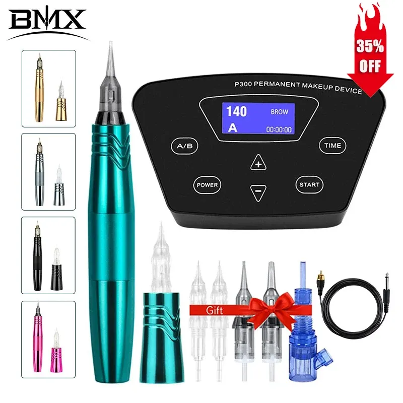 Machine BMX Dermographe Beauty Tattoo Hine Permanent Makeup Hine Tattoo Rotary Pen Hine Belip Lèce Pen Micropigmentation