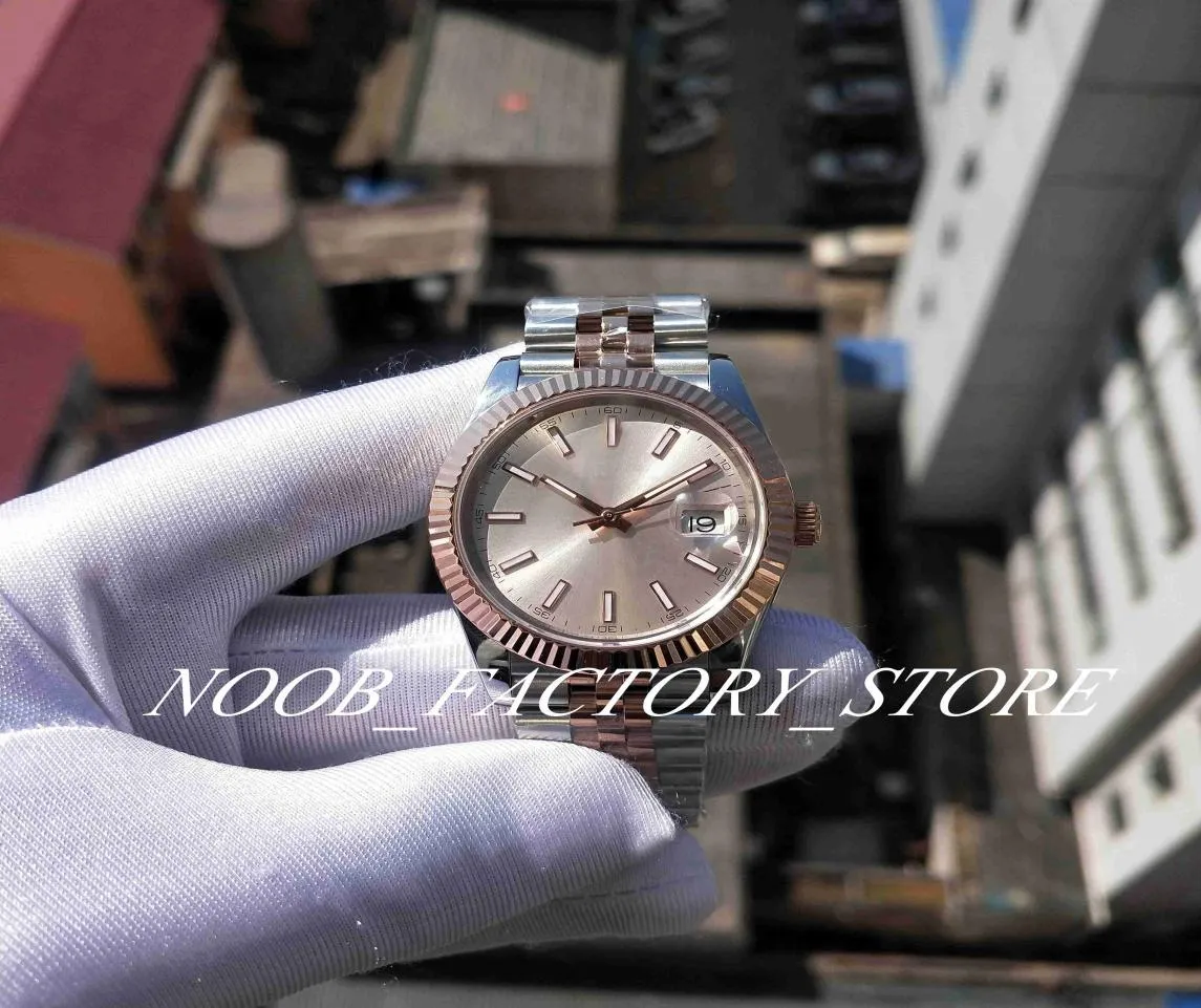 Super BP Factory Version Watch 126331 Rose Gold Bracelet Pink Dial Sapphire Glass 2813 Automatische beweging 41 mm Mens Watches Diving5609098