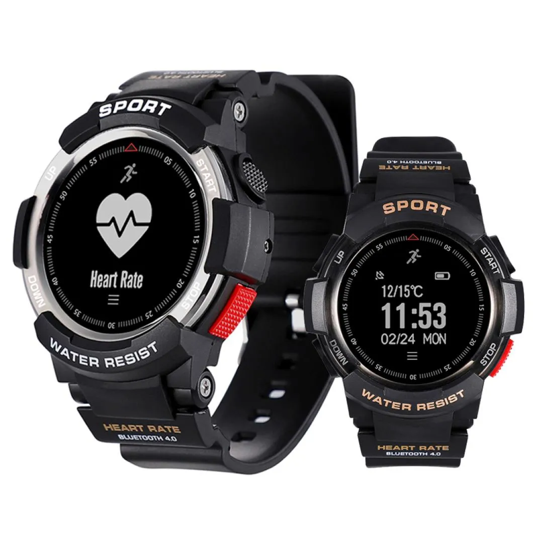 F6 Smart Watch IP68 Bluetooth Bluetooth Smart Bracelet dinámico Monitor de frecuencia cardíaca Sports Smart Wristwatch para Android iOS iPhone 6839427
