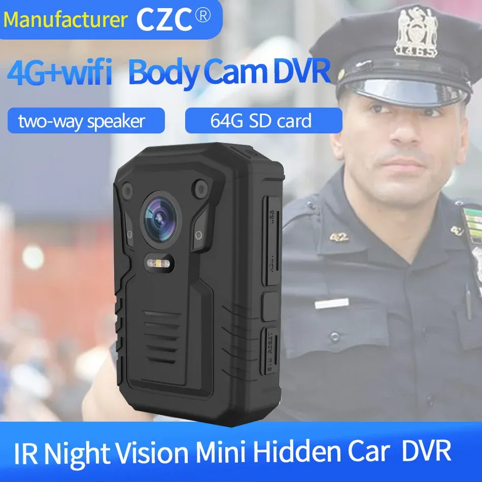 Inspelare lång inspelningstid 1080p HD -bilkamera DVR IP67 Waterproof Recorder Police DV Security Body Cam MDVR