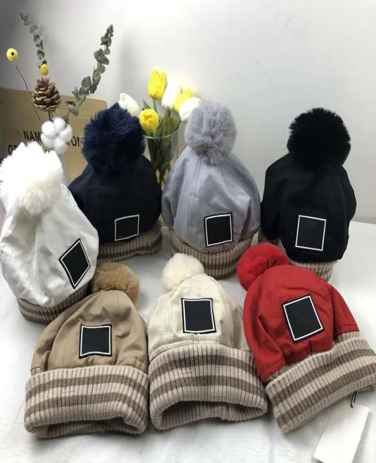 Street Thicken Beanie Skull Caps Warm Winter Ball Top Winter Breathable Bucket Hat For Man Woman CapTop Quality 7Colors7508209