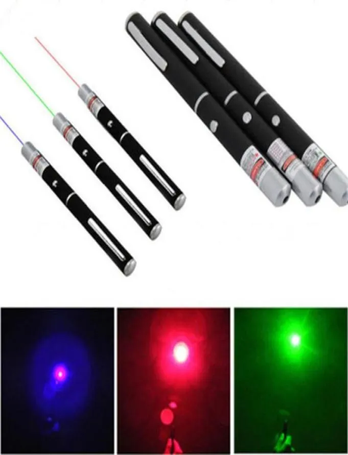 Whole Laser 101 Green Red Blue Light Laser Pen Beam Laser Pointer Flashlight For SOS Mounting Night Hunting teaching Xmas Gift4015845