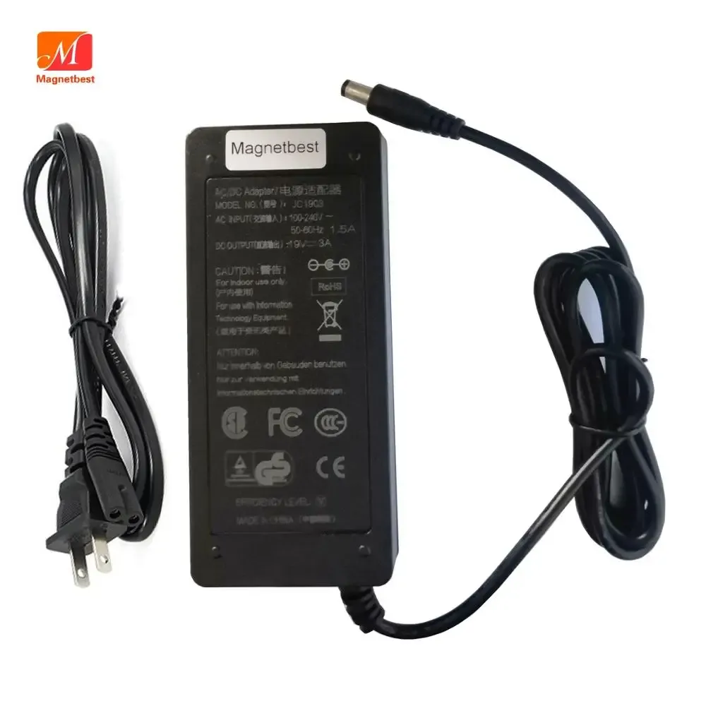 Adaptery 19 V 3A Ładowarka zasilacza dla Harman / Kardon Allure Muzyka Amber Smart Voice dźwięk Wi -Fi Bluetooth Głośnik AC Adapter