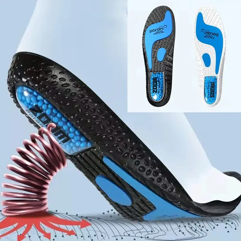 Accessories Arch Support Sports Shoes Insoles ZOOM Cushioning PORON Forefoot Shock Absorption Cushion Inserts Basketball Shoe Pad Men Women