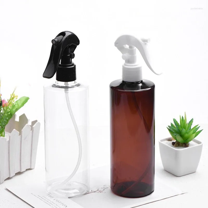 Storage Bottles 15pcs 400ml Empty White Brown Clear Trigger Spray With Sprayer Pump 400cc Cleaning Bottle Container For Household