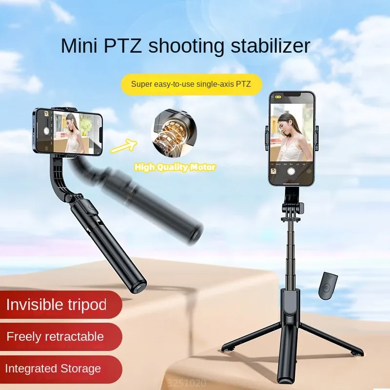 Microfones fgclsy 2023 novo smartphone de mão de hão bluetooth estabilizador portátil com bastão de selfie tripé gimbal para xiaomi iphone