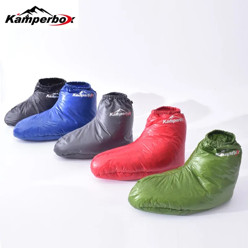 Gear Kamperbox Down Slippers Down Socks Camping Down Booties for Sleeping Bag Camping Camping Down Socks AQ3