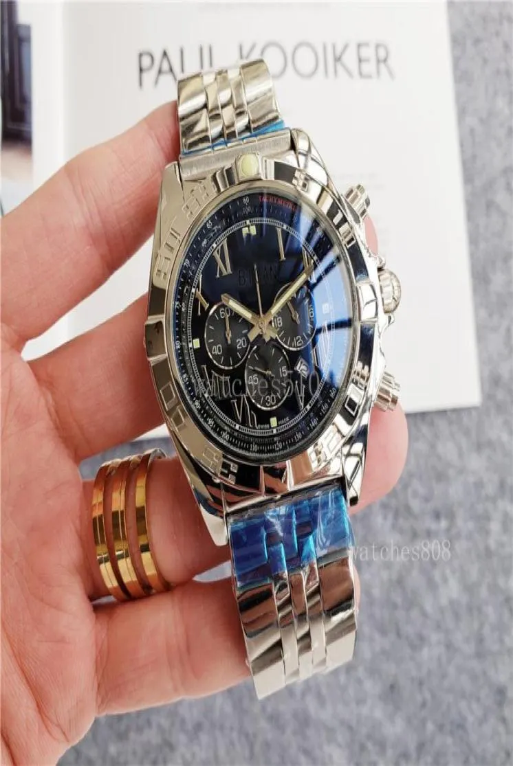 Top AAAA Luxury Mens Watch 316L Acciaio Cintura in acciaio Business Owatch Tre tendenza luminosa impermeabile Personalità designer WA6910691