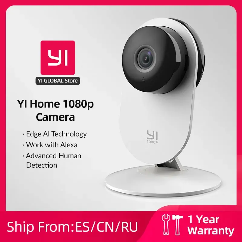 Intercom yi 1080p WiFi Home Camera 1/2/ 4pcs Smart Video Cams mit Bewegungserkennung IP -Sicherheitsschutz Mini PET CAM
