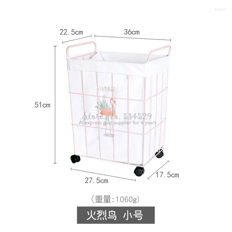 Сумки для стирки металлические грязная одежда для хранения корзины кованая железная корзина инструменты для ванной комнаты с колесами игрушки