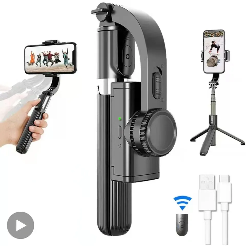 Monopods Selfie Stick Tripod Gimbal Stabilizer For Cell Mobile Phone Holder Smartphone Action Camera Cellphone Handheld Gimble Manual Pau