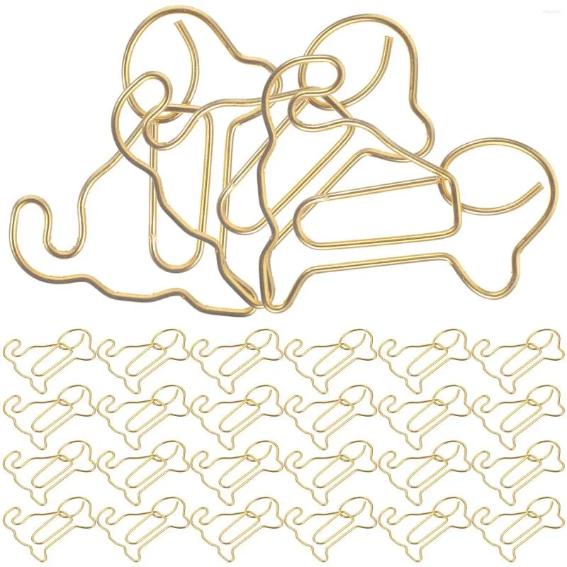 Inquadrature da 50 pezzi Clip di carta delicata cartelle delicate Office Paperclips Metal Small Forniture