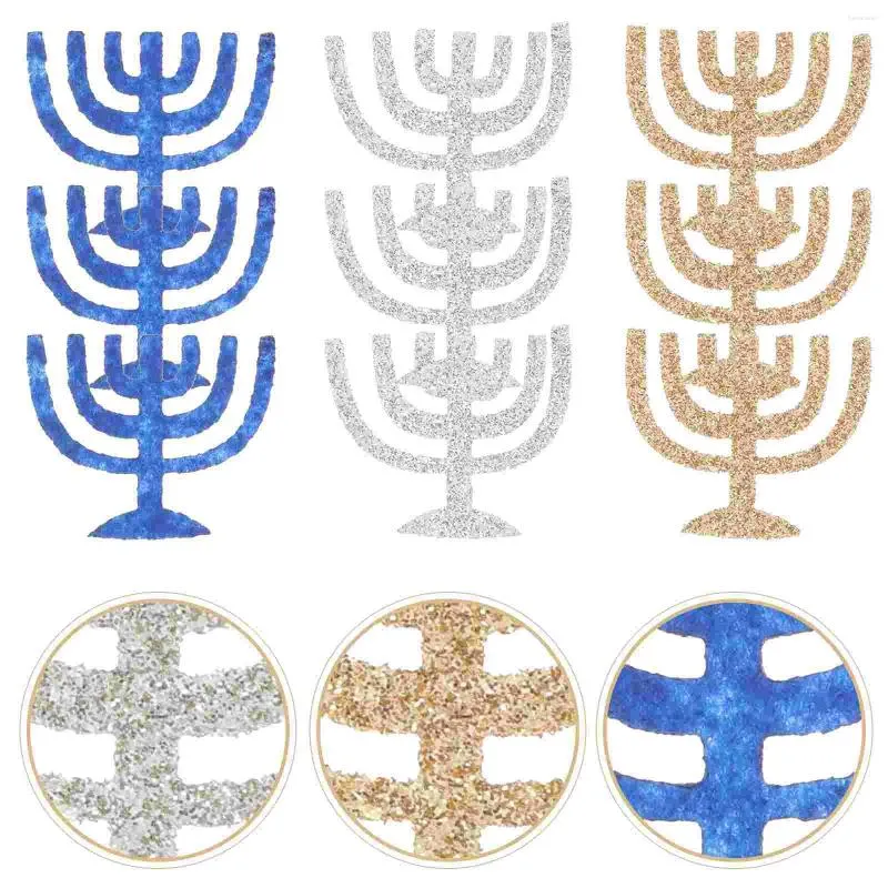 Ljushållare 50 st Hanukkah Decoration Party levererar känsliga fördelar bordsmöten icke-vävda prorn mittpunkt konfetti