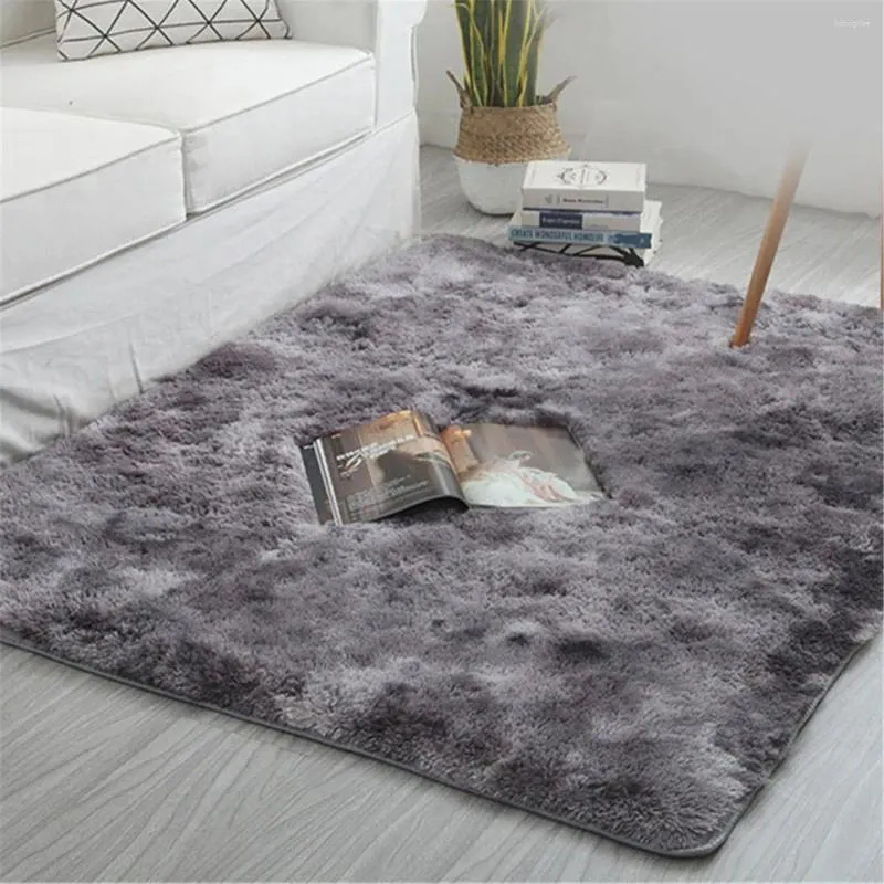 Carpets 150x240 cm plus grande taille Tie-Dye Art Carpet Soft Floor Chadow Mat Gradient Couleur de la zone du peluche