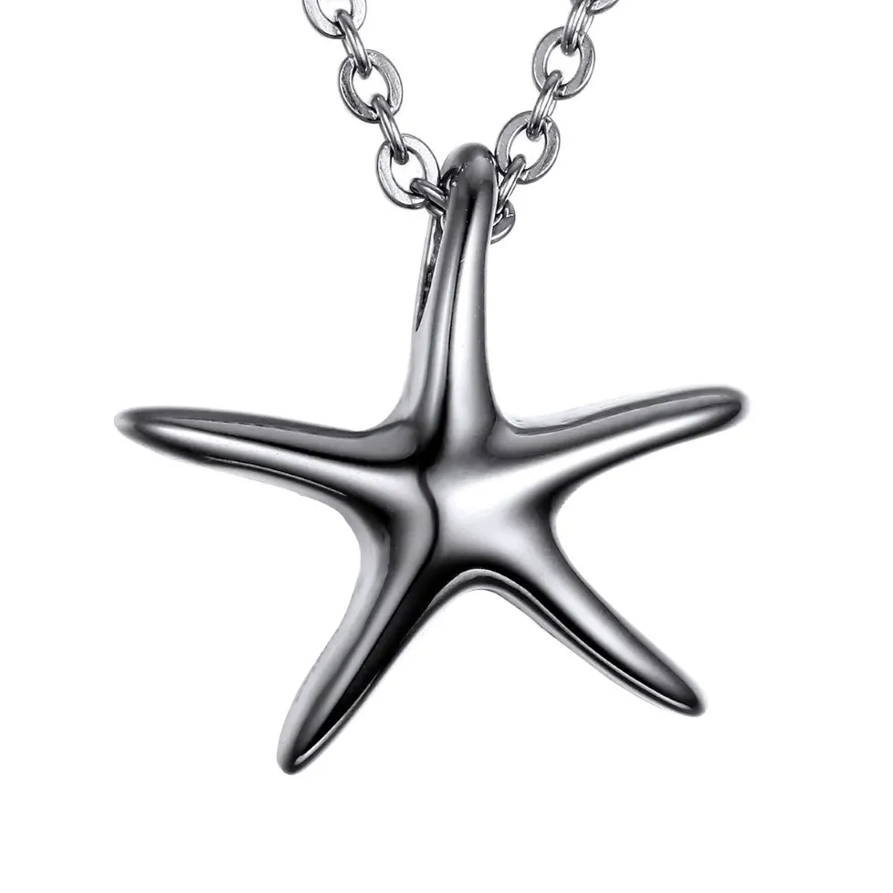 Lily Memorial Jewelry Pendant Starfish charme Urn Pendant Ashes Collier Keepsake avec collier de chaîne avec un sac cadeau300