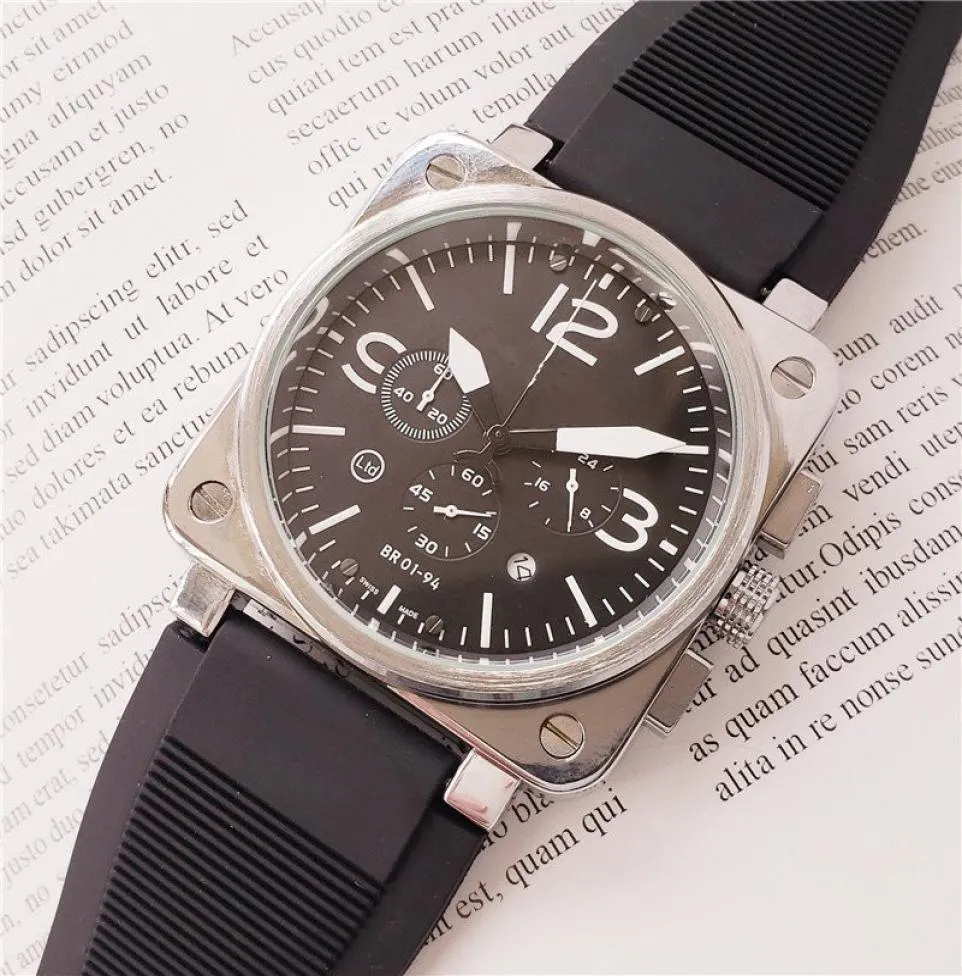 Luxus Swiss Watch Herren Designer Uhren Modemarke Militär Uhren Sportgelenkwachen Quarz Chronograph Montre de Luxe2869428