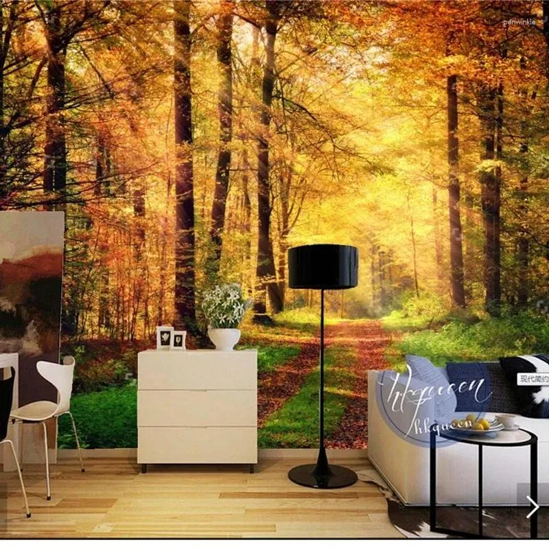 Sfondi moderni 3D naturale paesaggio naturale PO muro di carta murale rotoli hd rotoli per la casa adesivo decorativo murales dimensioni personalizzate