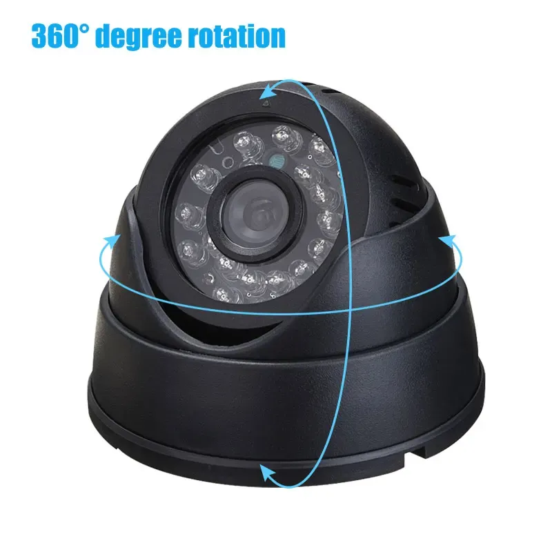 Caméras CCATV DVR Recorder Night Vision Dome Camera avec IR CCTV DVR LOOP / Recordier Caméra de sécurité USB Prise en charge de la carte TF 32 Go