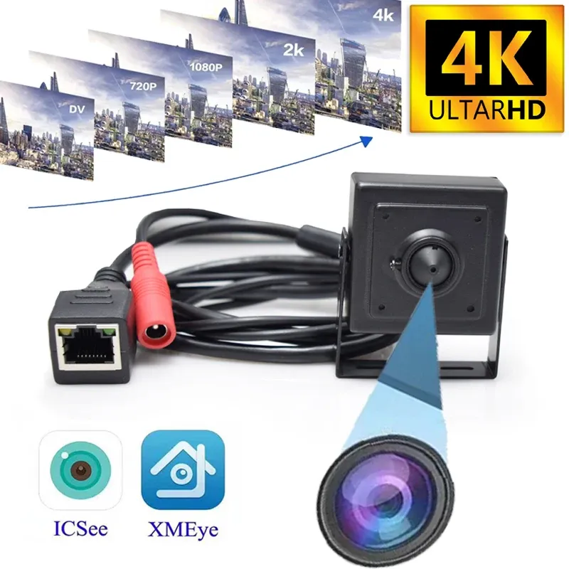 Kameralar Poe 4K 1080p 3MP 4MP 5MP 8MP P2P Güvenlik Kapalı Mini IP Kamera CCTV Mini Kamera Ev Gözetimi IP Kamera Gizli Endüstri