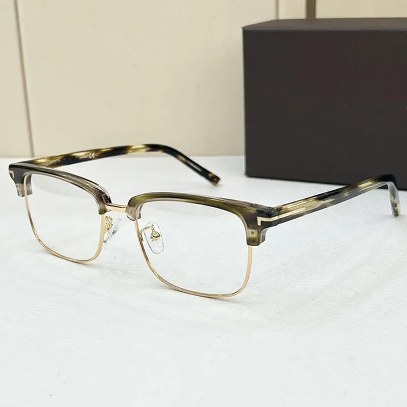 Vetro per sopracciglia ad alta qualitàTemfu801Men54-19-145 Fashion leggero nuovo design a pianta metallica perfetta per occhiali da prescrizione Goggles Design Fullset Design Case
