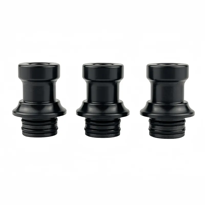 510 POM DRIP TIP Tipp schwarzes Mundstück Pfeife Style 510 Tropfspitzen AIO OPP -Paket DHL kostenlos