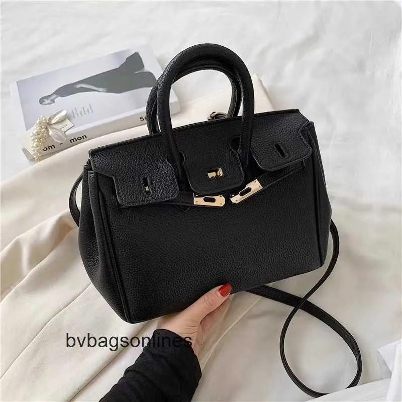 Designer Birkkns Bag Litchi Pattern Tas Echt lederen dames koehide bovenste laag modieus en high -end feel handtas een schouder crossbody 6cs0 7kgV