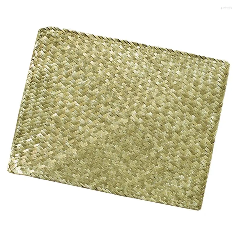 Table Mats Insulation Pads Placemats Farmhouse Natural Modern Decorations For Decorative Woven Straw Dining
