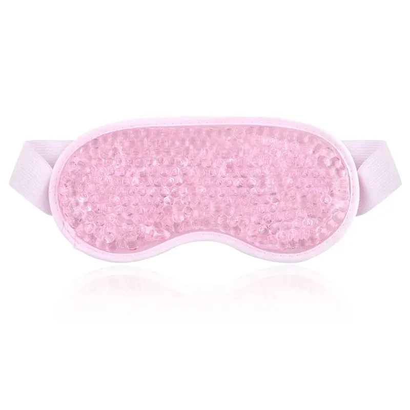 Nouveau masque pour les yeux en gel perles réutilisables pour la thérapie chaude à la thérapie chaude et apaisant du gel de beauté Masque oculaire de somnifère Masque de sommeil de glace