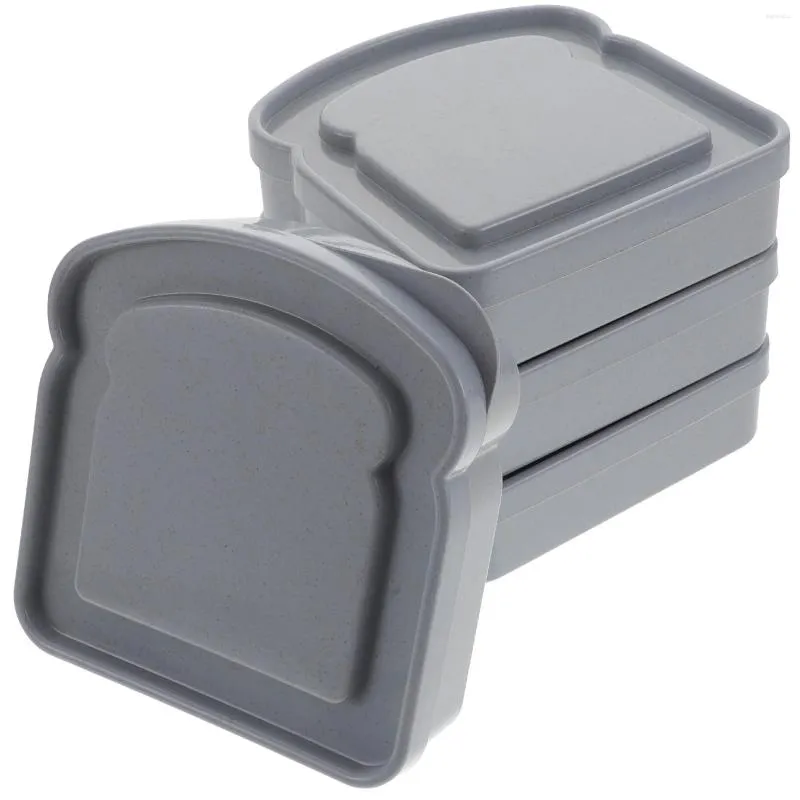 Bouteilles de rangement Sandwich Box Conteneurs Kids Petits couvercles réutilisables Small Snack Holder Plastic Food