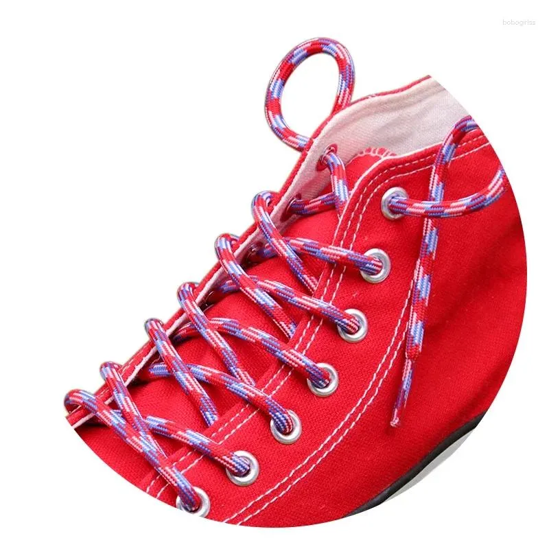 Wieszaki Coolstring 4,5 mm okrągły typ mężczyzn Kobiety Sneaker Shoelace Casual Sport Buty Kiagonalny pasek wzór liny Wysoka jakość dostosowana