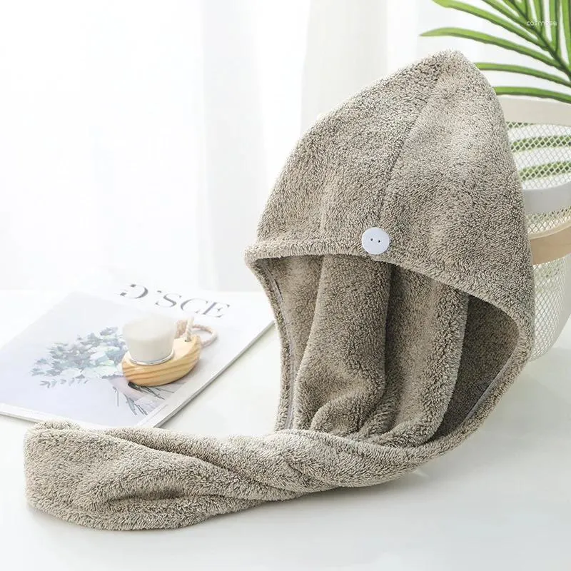 Towel Eco-friendly Super Absorbent Hair Soft Bath Head Turban Wrap Quick Dry Shower Towels Hat For Drying Women Girls