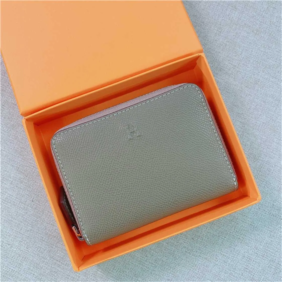 High Definition Lederen Designer Bag Leather Family Short Dames Zero Wallet Simple Multifunction Card Card Zipper Visitekaartje Tas Wallet Fashion