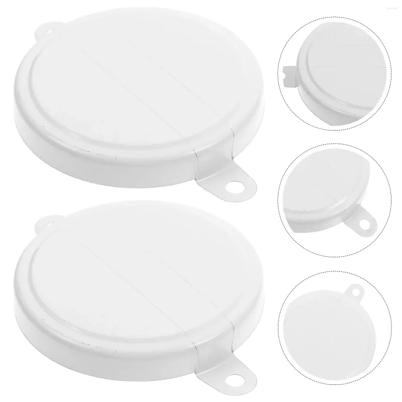 Dinnerware 20 Pcs Drum Cover Oil Caps Iron Barrel Lids Sealing Plug White Bung Covers Replacement