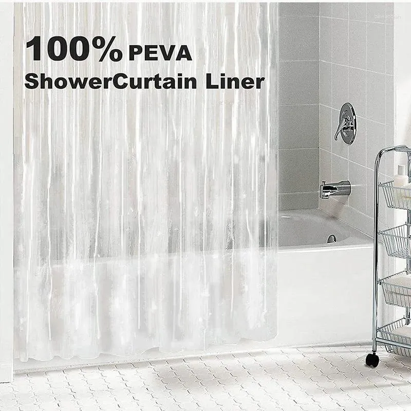 Shower Curtains Curtain Waterproof Anti-mould Transparent Plastic Air-conditioning Kitchen Partition Water