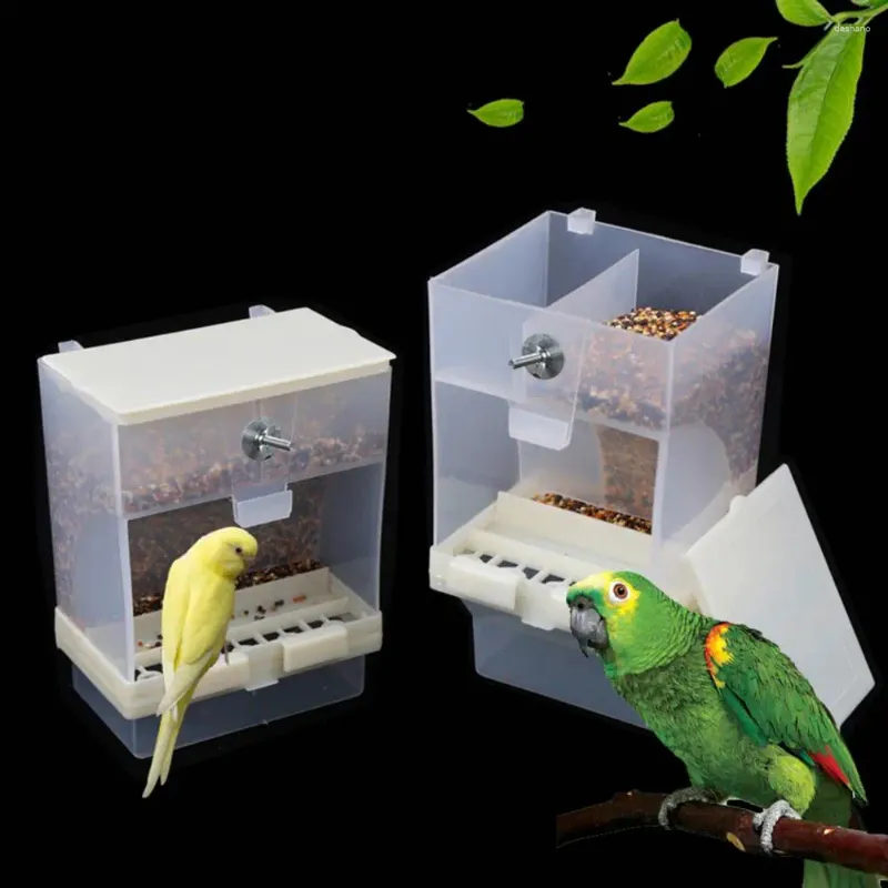 Autres fournitures d'oiseaux Automatique Filacée Anti-Spllash Transparent épaissis