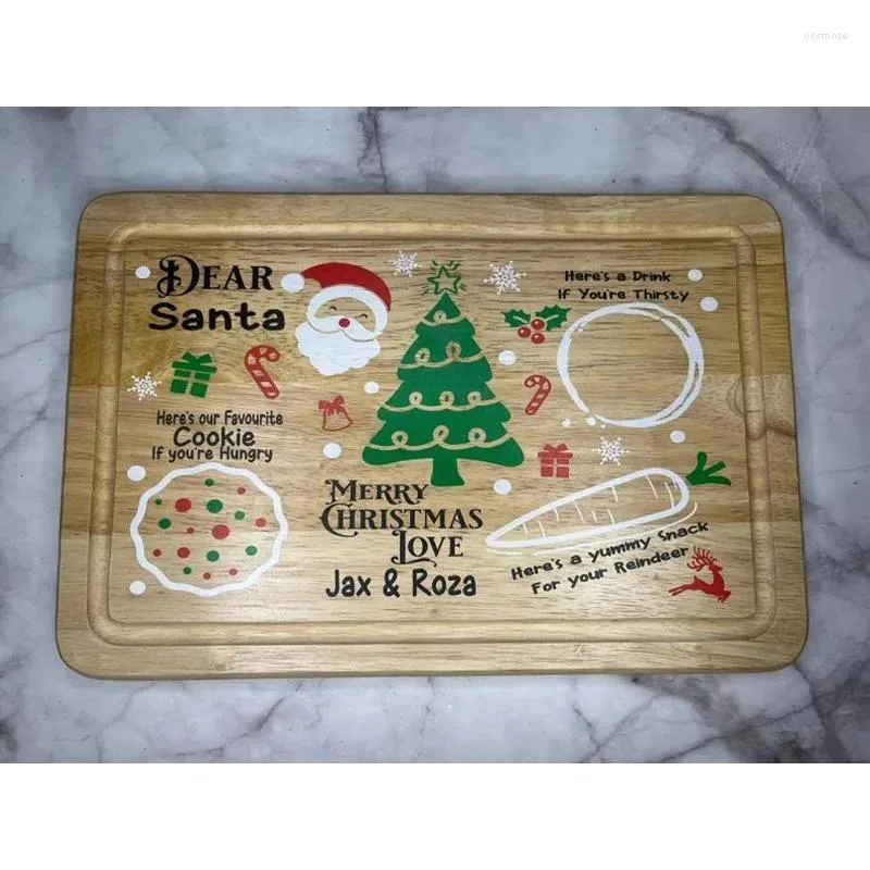 Teller unverzichtbares hölzerne Weihnachtsfruchtschale Langlebige kreative Kekse aus Display Küchenwerkzeug Schneemann dekorativen Teller 330g