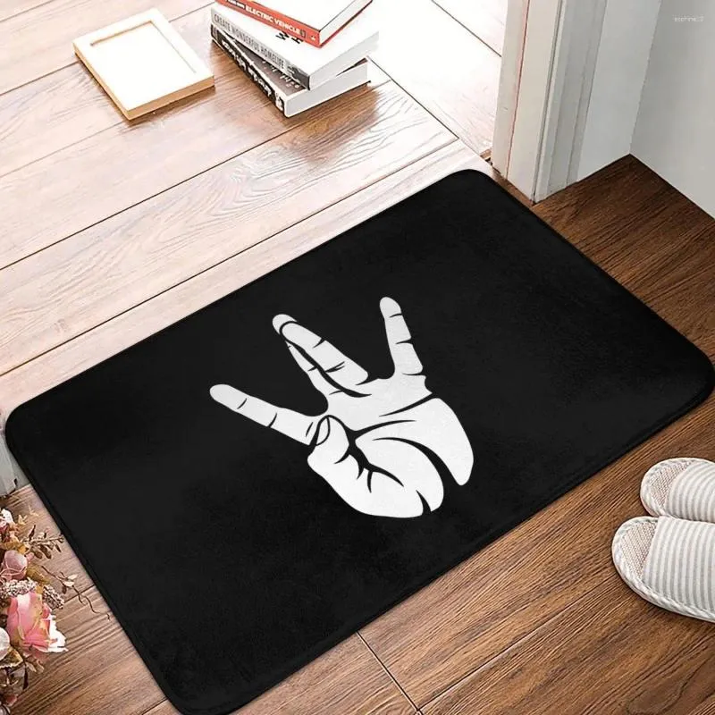 Tappeti hip-hop-hop Westside West Coast Rap Hip Hop Hop Hand Hand Segno non slittatore Giorriero Matro Matro tappeto Camera da letto Decorativo