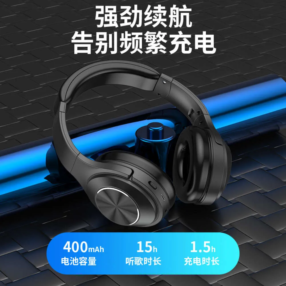 Nowy bezprzewodowy zestaw słuchawkowy Bluetooth ANC Active Noise Redukcja stereo muzyka muzyczna gier e -sportowe słuchawki
