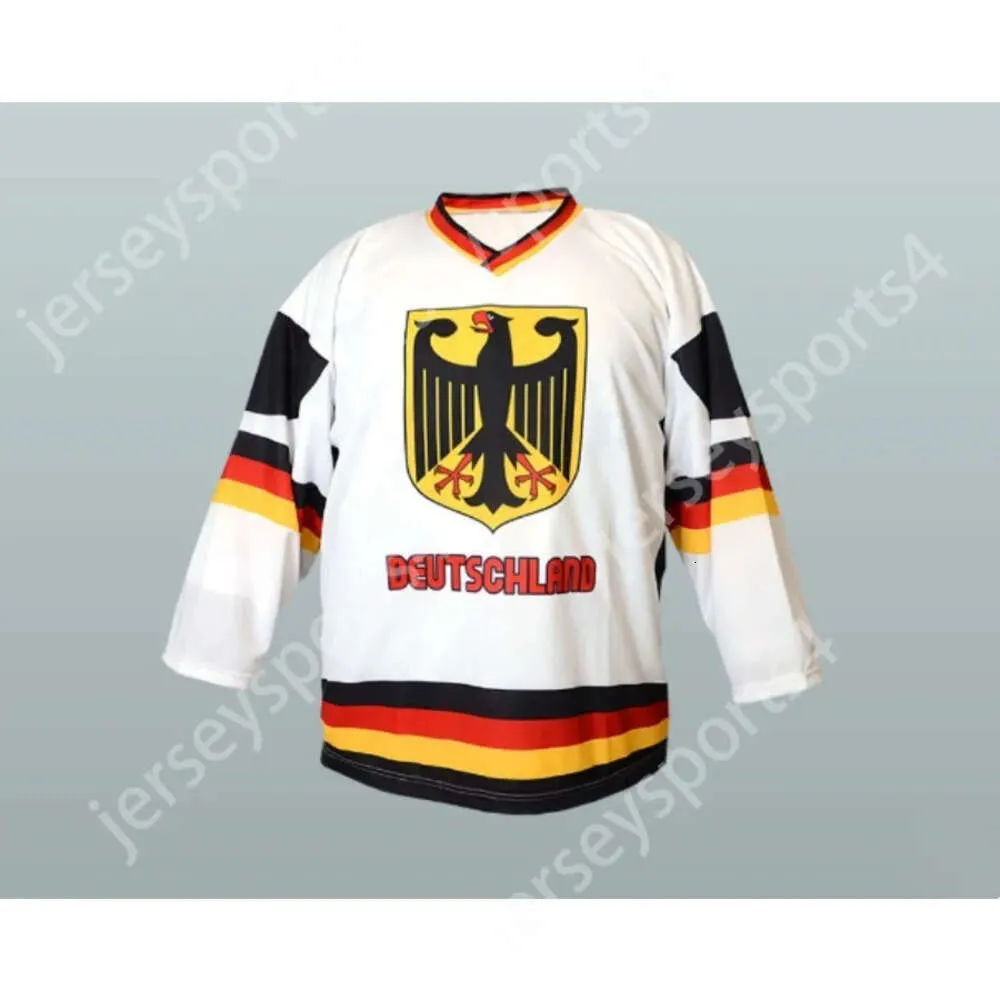 GDSIR Custom Germany National Team Hockey Jersey New Top ED S-M-L-XL-XXL-3XL-4XL-5XL-6XL