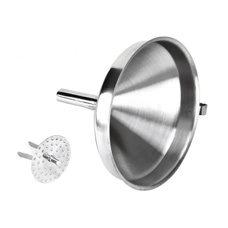 Acciaio inossidabile 11 cm 13 cm da 15 cm Funnels largo olio di vino grontaiete imbuto staccabile cucina da cucina liquidi strumenti filtro