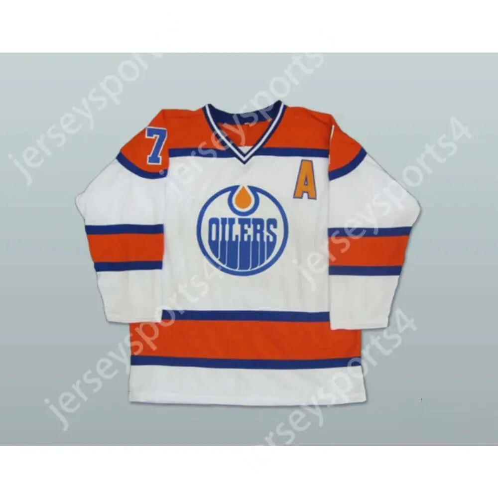 GdSir Custom Alberta Oilers White and Orange 1972 Sept Hockey Jersey Top Ed S-M-L-XL-XXL-3XL-4XL-5XL-6XL