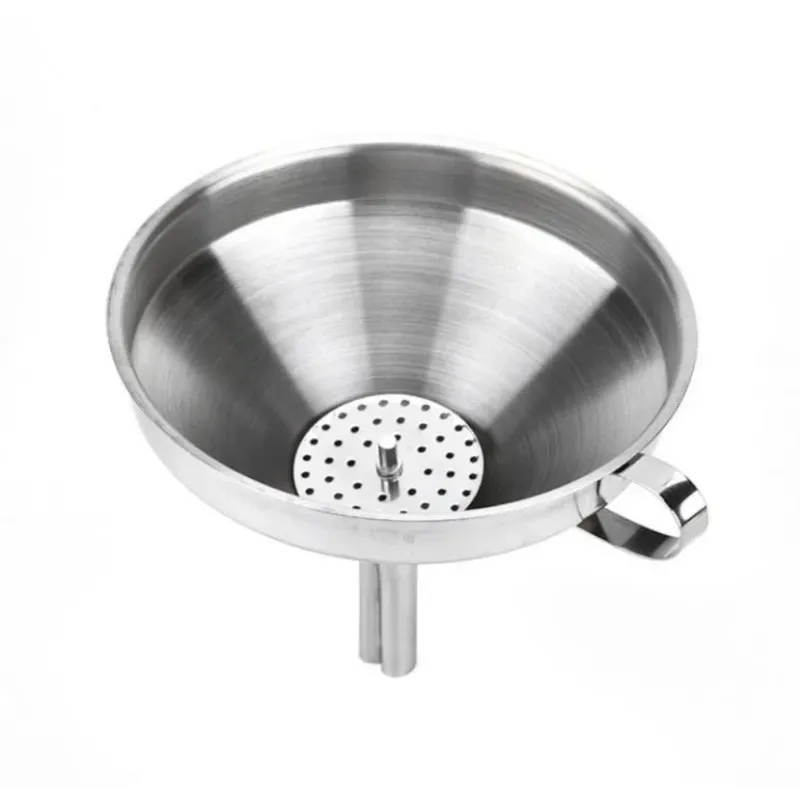 Acciaio inossidabile 11 cm 13 cm da 15 cm Funnels largo olio di vino grontaiete imbuto staccabile cucina da cucina liquidi strumenti filtro